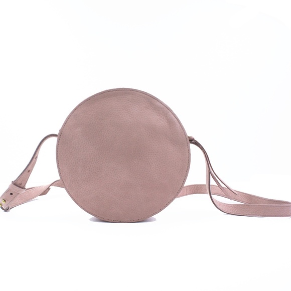 Madewell Handbags - New MADEWELL Simple Circle Leather Crossbody Bag